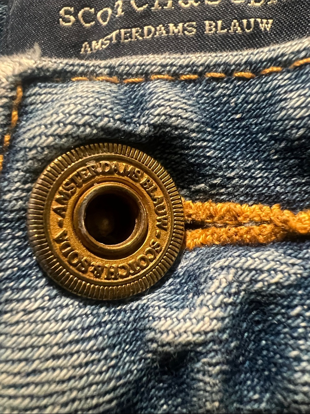 Scotch & Soda Light Blue Ralston Skinny Jeans with Distressed Detail - Picture 4 of 16